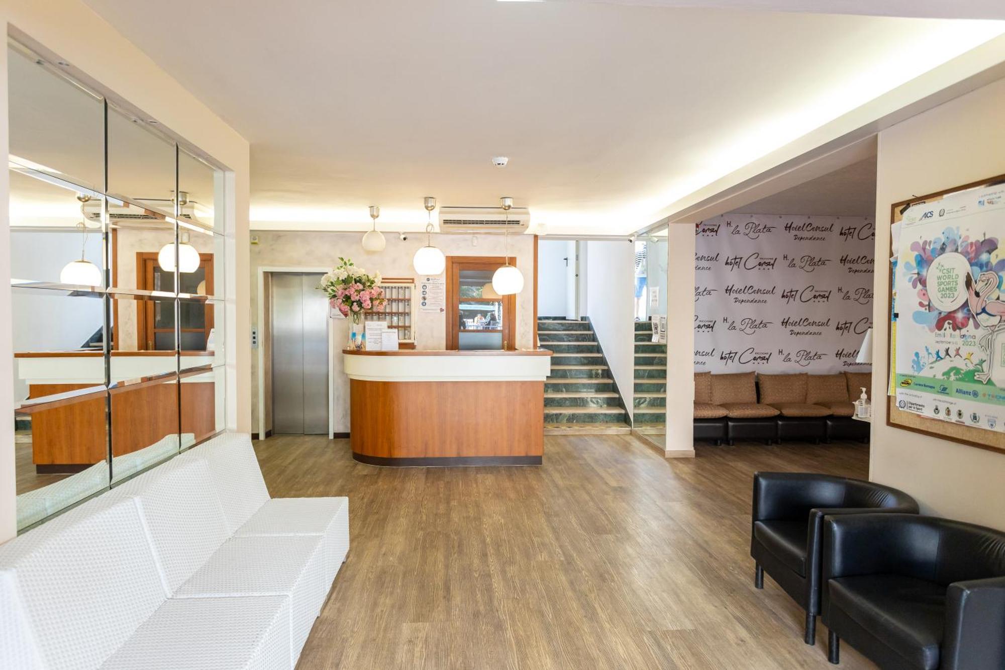 La Plata Hotel - Con Piscina Риччоне Экстерьер фото