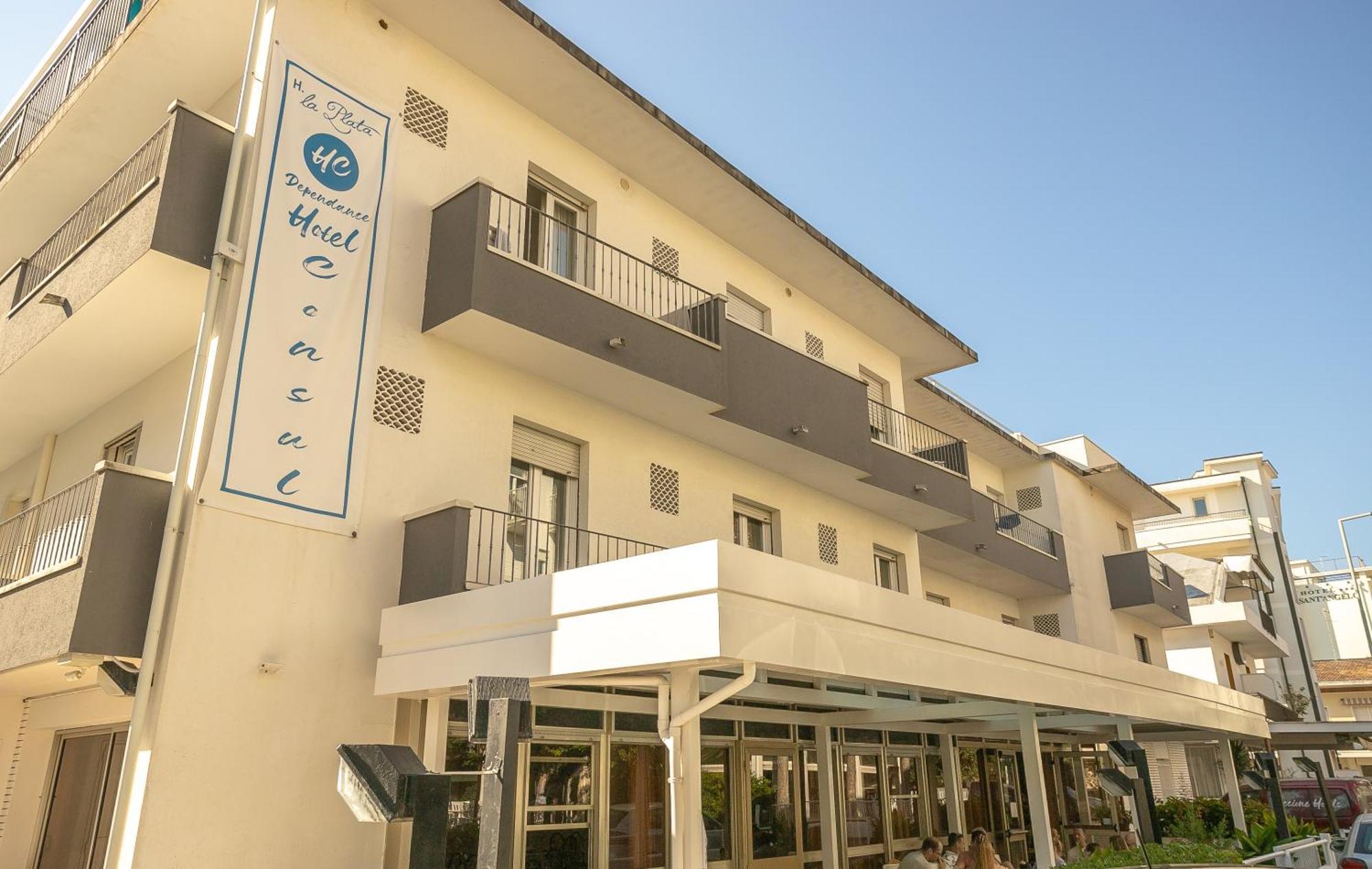 La Plata Hotel - Con Piscina Риччоне Экстерьер фото